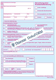 250x Verordnung einer  Krankenbeförderung (Muster 4) Vers.07-2020